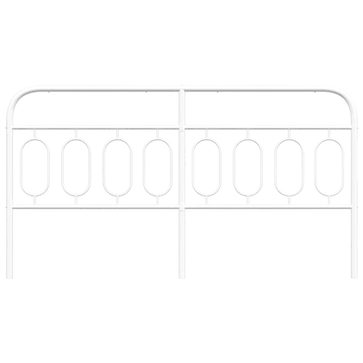 vidaXL Cabeceira de cama 183 cm metal branco