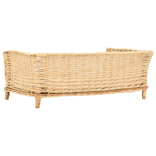 vidaXL Cesto para cães com almofadão 90x54x35 cm salgueiro genuíno vidaXL Cesto para cães com almofadão 90x54x35 cm salgueiro genuíno