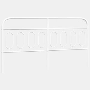 vidaXL Cabeceira de cama 193 cm metal branco