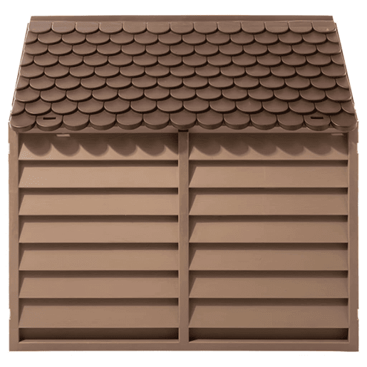 vidaXL Casota para cães 86x84x82 cm polipropileno castanho vidaXL Casota para cães 86x84x82 cm polipropileno castanho