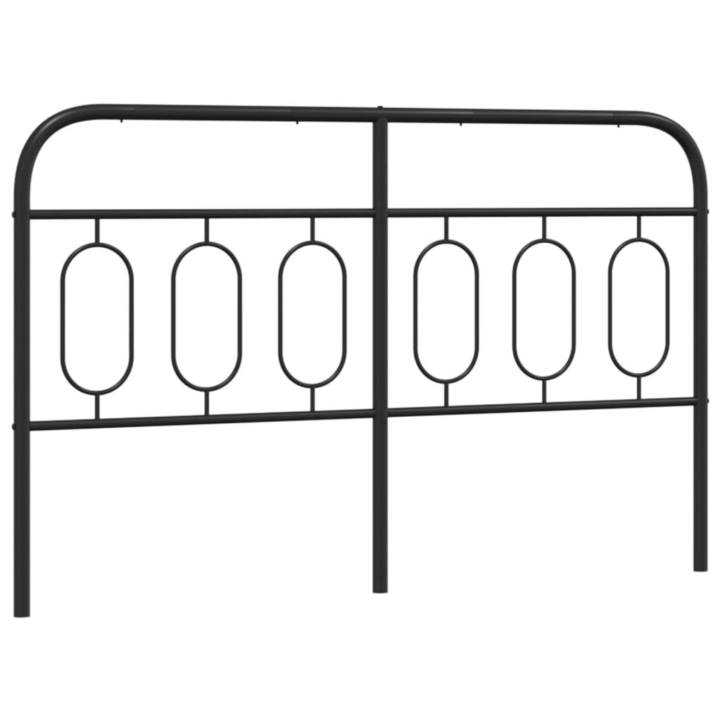 Vidaxl cabecero de metal negro 150 cm