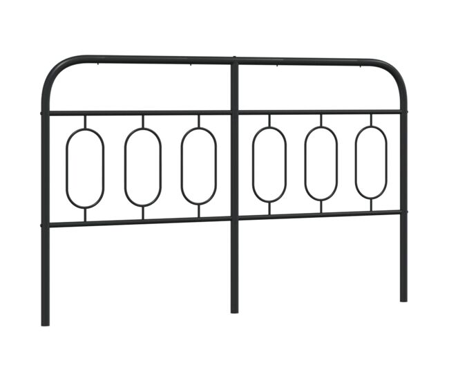 Vidaxl cabecero de metal negro 150 cm
