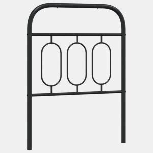 vidaXL Cabeceira de cama 75 cm metal preto