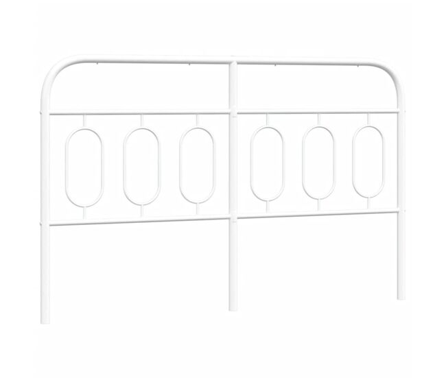Vidaxl cabecero de metal blanco 140 cm