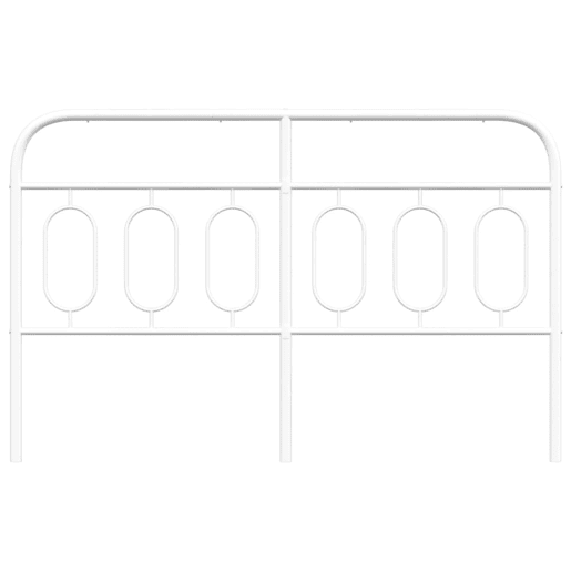 vidaXL Cabeceira de cama 140 cm metal branco vidaXL Cabeceira de cama 140 cm metal branco
