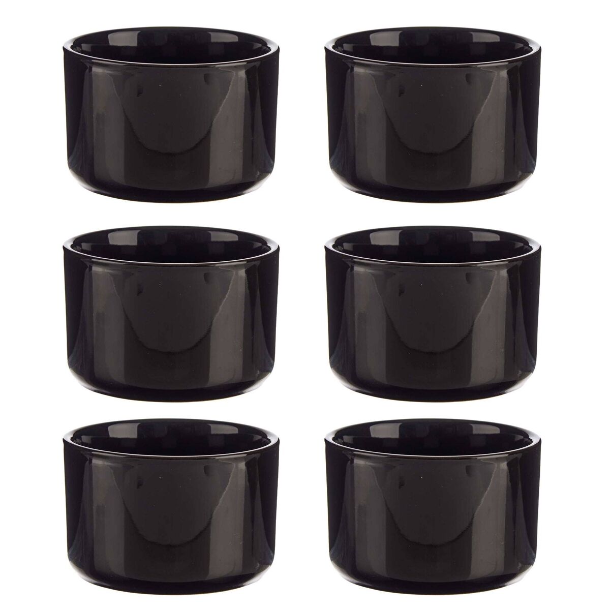 Set 6 bols porcelana redondos 350ml colección vessia