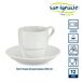 Set 6 tazas cafe porcelana + platos colección VESSIA Set 6 tazas cafe porcelana + platos colección VESSIA Blanco