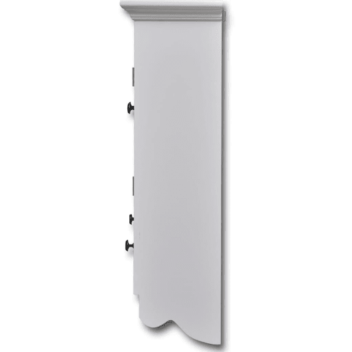 vidaXL Armário de parede para cozinha com porta de vidro branco