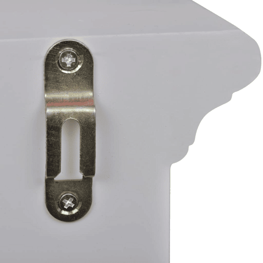 vidaXL Armário de parede para cozinha com porta de vidro branco