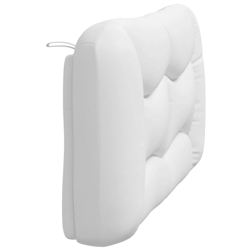 vidaXL Almofadão de cabeceira Hvar 140 cm couro artificial branco vidaXL Almofadão de cabeceira Hvar 140 cm couro artificial branco