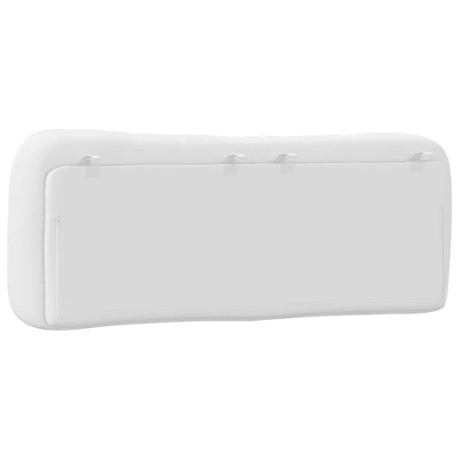 vidaXL Almofadão de cabeceira Hvar 140 cm couro artificial branco vidaXL Almofadão de cabeceira Hvar 140 cm couro artificial branco