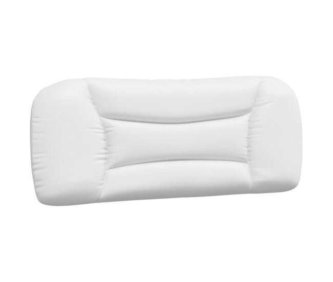 Vidaxl cabecero de cama acolchado hvar cuero sintético blanco 100 cm