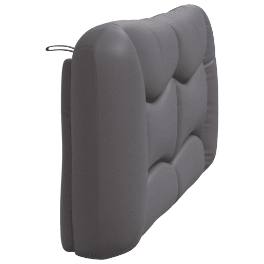 vidaXL Almofadão de cabeceira Hvar 160 cm couro artificial cinzento