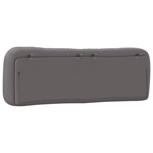 vidaXL Almofadão de cabeceira Hvar 160 cm couro artificial cinzento