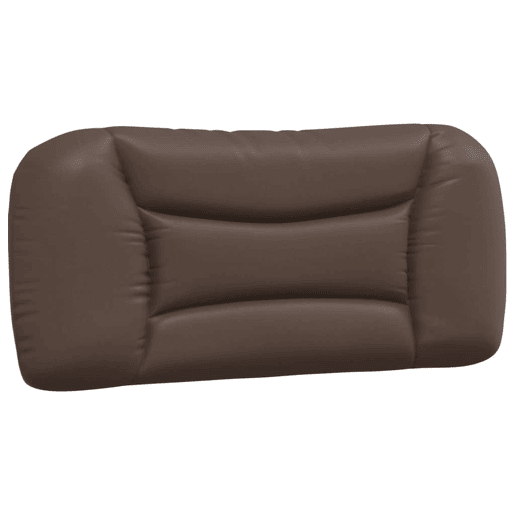 vidaXL Almofadão de cabeceira Hvar 90 cm couro artificial castanho vidaXL Almofadão de cabeceira Hvar 90 cm couro artificial castanho