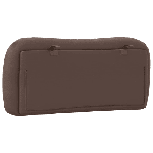vidaXL Almofadão de cabeceira Hvar 90 cm couro artificial castanho vidaXL Almofadão de cabeceira Hvar 90 cm couro artificial castanho