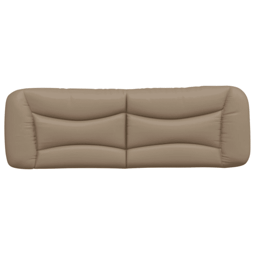 vidaXL Almofadão de cabeceira Hvar 160 cm couro artificial cappuccino vidaXL Almofadão de cabeceira Hvar 160 cm couro artificial cappuccino