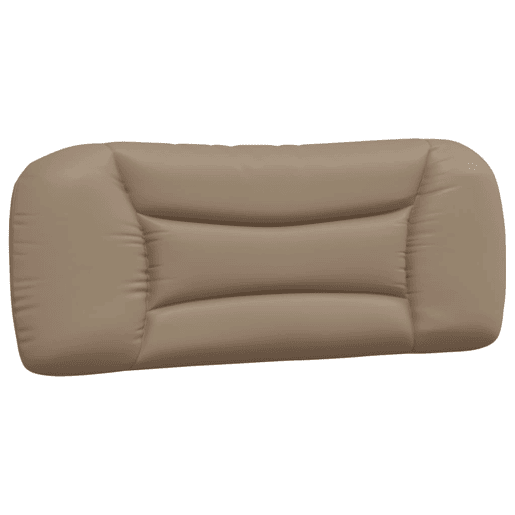 vidaXL Almofadão de cabeceira Hvar 100 cm couro artificial cappuccino vidaXL Almofadão de cabeceira Hvar 100 cm couro artificial cappuccino