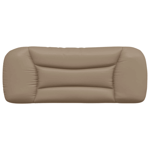 vidaXL Almofadão de cabeceira Hvar 100 cm couro artificial cappuccino vidaXL Almofadão de cabeceira Hvar 100 cm couro artificial cappuccino