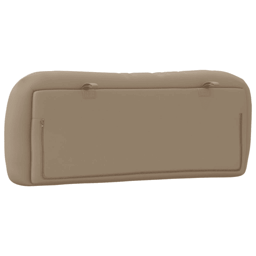 vidaXL Almofadão de cabeceira Hvar 100 cm couro artificial cappuccino vidaXL Almofadão de cabeceira Hvar 100 cm couro artificial cappuccino