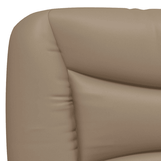vidaXL Almofadão de cabeceira Hvar 100 cm couro artificial cappuccino vidaXL Almofadão de cabeceira Hvar 100 cm couro artificial cappuccino