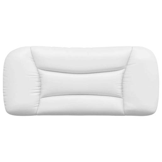 vidaXL Almofadão de cabeceira Hvar 80 cm couro artificial branco vidaXL Almofadão de cabeceira Hvar 80 cm couro artificial branco