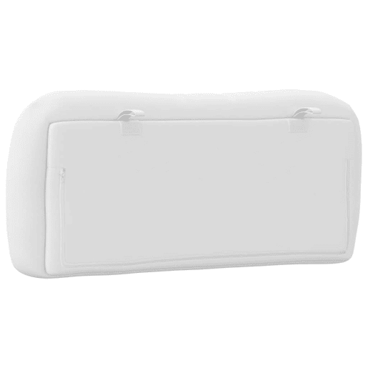 vidaXL Almofadão de cabeceira Hvar 80 cm couro artificial branco vidaXL Almofadão de cabeceira Hvar 80 cm couro artificial branco