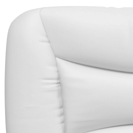 vidaXL Almofadão de cabeceira Hvar 80 cm couro artificial branco vidaXL Almofadão de cabeceira Hvar 80 cm couro artificial branco