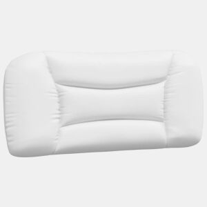 vidaXL Almofadão de cabeceira Hvar 90 cm couro artificial branco