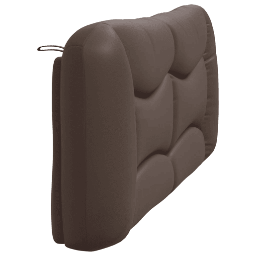 vidaXL Almofadão de cabeceira Hvar 180 cm couro artificial castanho