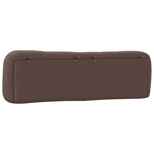 vidaXL Almofadão de cabeceira Hvar 180 cm couro artificial castanho