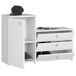 Conjunto de muebles con zapatero con 3 trampones AKORD S16 98 Conjunto de muebles con zapatero con 3 trampones AKORD S16 98 Blanco