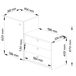 Conjunto de muebles con zapatero con 3 trampones AKORD S16 98 Conjunto de muebles con zapatero con 3 trampones AKORD S16 98 Blanco