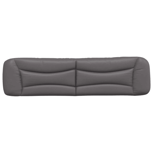 vidaXL Almofadão de cabeceira Hvar 200 cm couro artificial cinzento vidaXL Almofadão de cabeceira Hvar 200 cm couro artificial cinzento