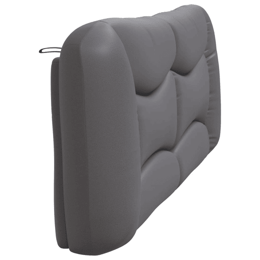 vidaXL Almofadão de cabeceira Hvar 200 cm couro artificial cinzento vidaXL Almofadão de cabeceira Hvar 200 cm couro artificial cinzento