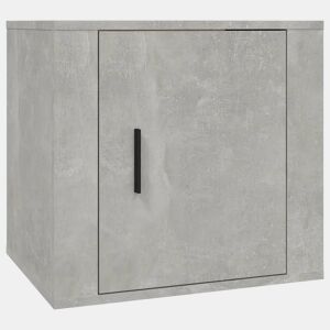 vidaXL Mesa de cabeceira 50x39x47 cm cinzento cimento