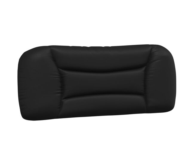 Vidaxl cabecero de cama acolchado hvar cuero sintético negro 100 cm