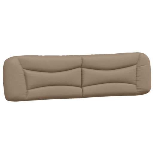 vidaXL Almofadão de cabeceira Hvar 200 cm couro artificial cappuccino