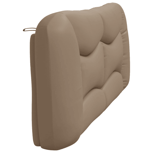 vidaXL Almofadão de cabeceira Hvar 200 cm couro artificial cappuccino