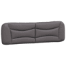 vidaXL Almofadão de cabeceira Hvar 180 cm couro artificial cinzento