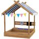 Arenero para Niño Madera de Abeto Outsunny Arenero para Niño Madera de Abeto Outsunny Marrón