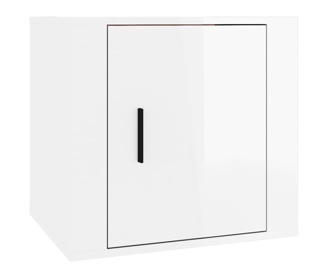 Vidaxl mesita de noche color blanco brillante 50x39x47 cm