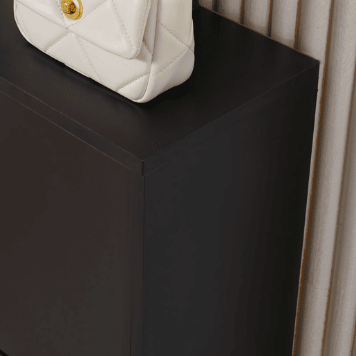 HOMCOM Sapateira de Madeira Armário para Sapatos com 2 Compartimentos para Entrada Corredor Dormitório Sala de Estar 60x24x80 cm Preto