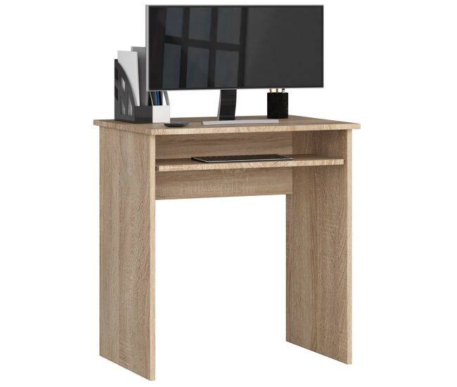 Escritorio akord star roble sonoma 68 cm frente en color roble sonoma 1 estante 68x51x74 cm
