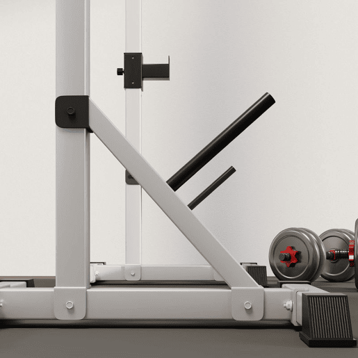 HOMCOM Suporte para Barras de Pesos Ajustável Estante Multifuncional 2 Peças de Aço Treinamento em Casa Peso 200 kg 58,5x75,5x136-176 cm Prata e Preto HOMCOM Suporte para Barras de Pesos Ajustável Estante Multifuncional 2 Peças de Aço Treinamento em Casa Peso 200 kg 58,5x75,5x136-176 cm Prata e Preto