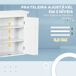 Armario de Pared MDF kleankin, hogar - baño Armario de Pared MDF kleankin, hogar - baño Blanco