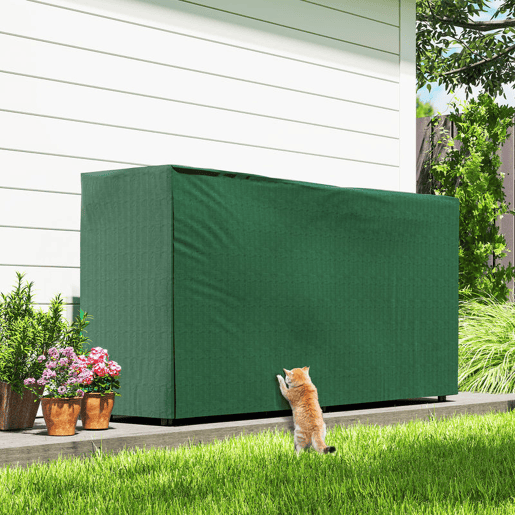 Outsunny Suporte para Lenha com Cobertura Estante para Lenha de Metal Ajustável para Interior e Exterior Carga 200 kg 200x36x99 cm Verde Escuro e Preto