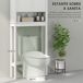 Estante sobre Inodoro MDF HOMCOM, hogar - baño Estante sobre Inodoro MDF HOMCOM, hogar - baño Blanco