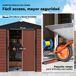 Cobertizo de Jardín Acero Galvanizado Outsunny Cobertizo de Jardín Acero Galvanizado Outsunny Marron