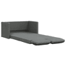 vidaXL Sofá-cama sem pés 112x174x55 cm tecido cinzento-escuro